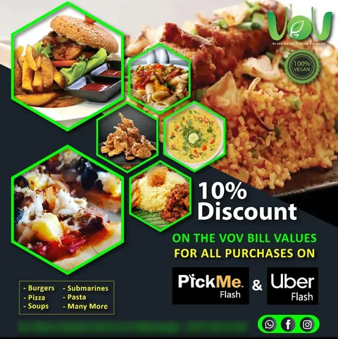 VoV Vegan Restaurant social post: Offer across purchases
